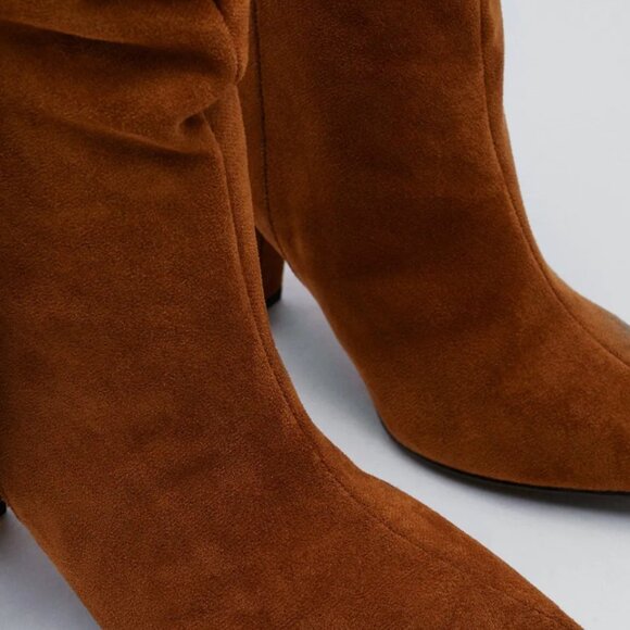 Nasty Gal -  Faux Suede Tassel Knee High Western Boot - Picture 6 of 6